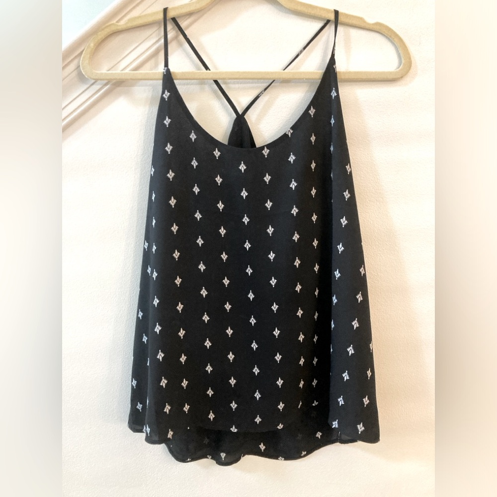 LOFT Printed Strappy Cami Size Small